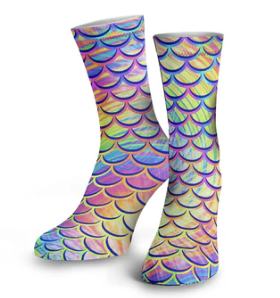 SPACEFISH Psychedelic Mermaid Dive Socks