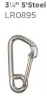 ISC Wire-Gate Carabiner S/S 3,75inch