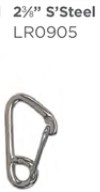 ISC Wire-Gate Carabiner S/S 2,75inch