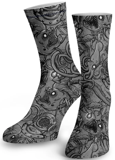 [SFA018DS] SPACEFISH Deep Sea Dive Socks