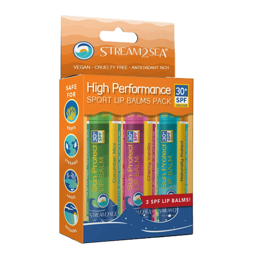 Stream2sea SPF 30 Performance Lip Balms - 3 Pack